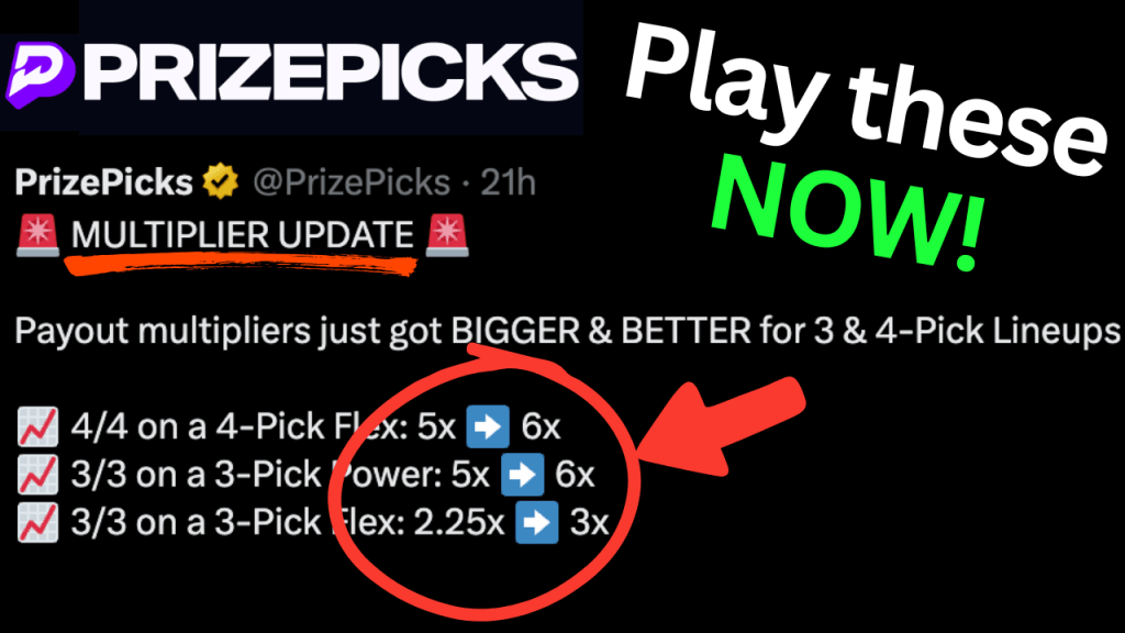 New PrizePicks Multipliers Payouts&nbsp;Increased!